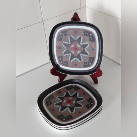 Vintage Japanese China Salad Small Plates Set of 4 - Picture 3 of 8